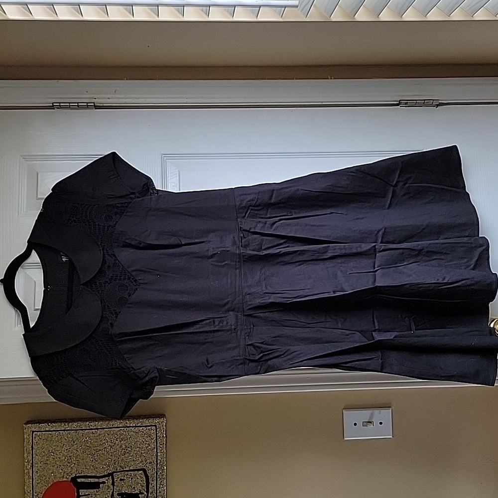 Hell Bunny black dress with sweetheart neckline and skulls